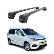 Dachträger Grundträger für Toyota Proace City 2019-2026 Aluminium Schwarz 2tlg
