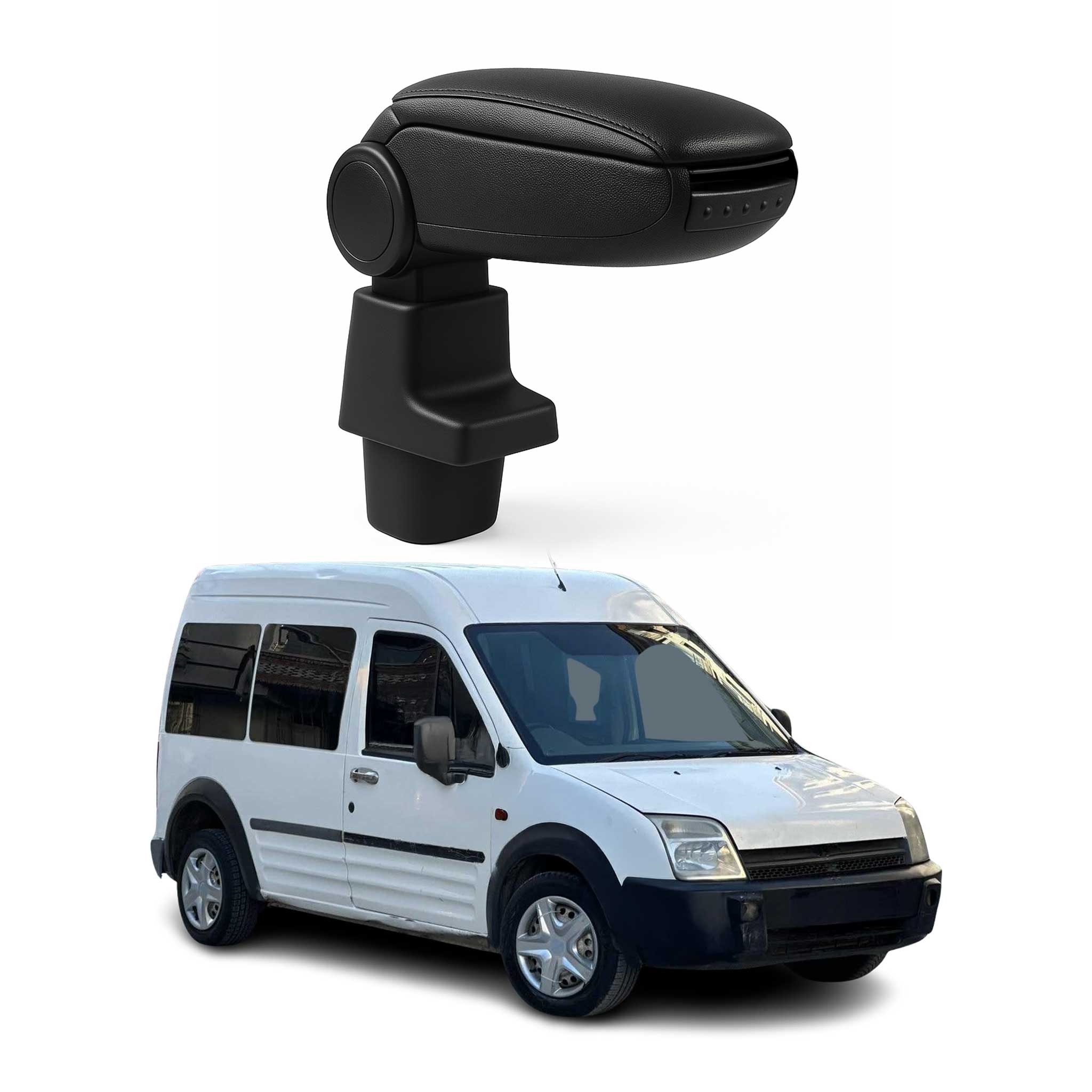 Mittelarmlehne Armlehne für Ford Transit / Tourneo Connect 2002-2009 PU-Leder