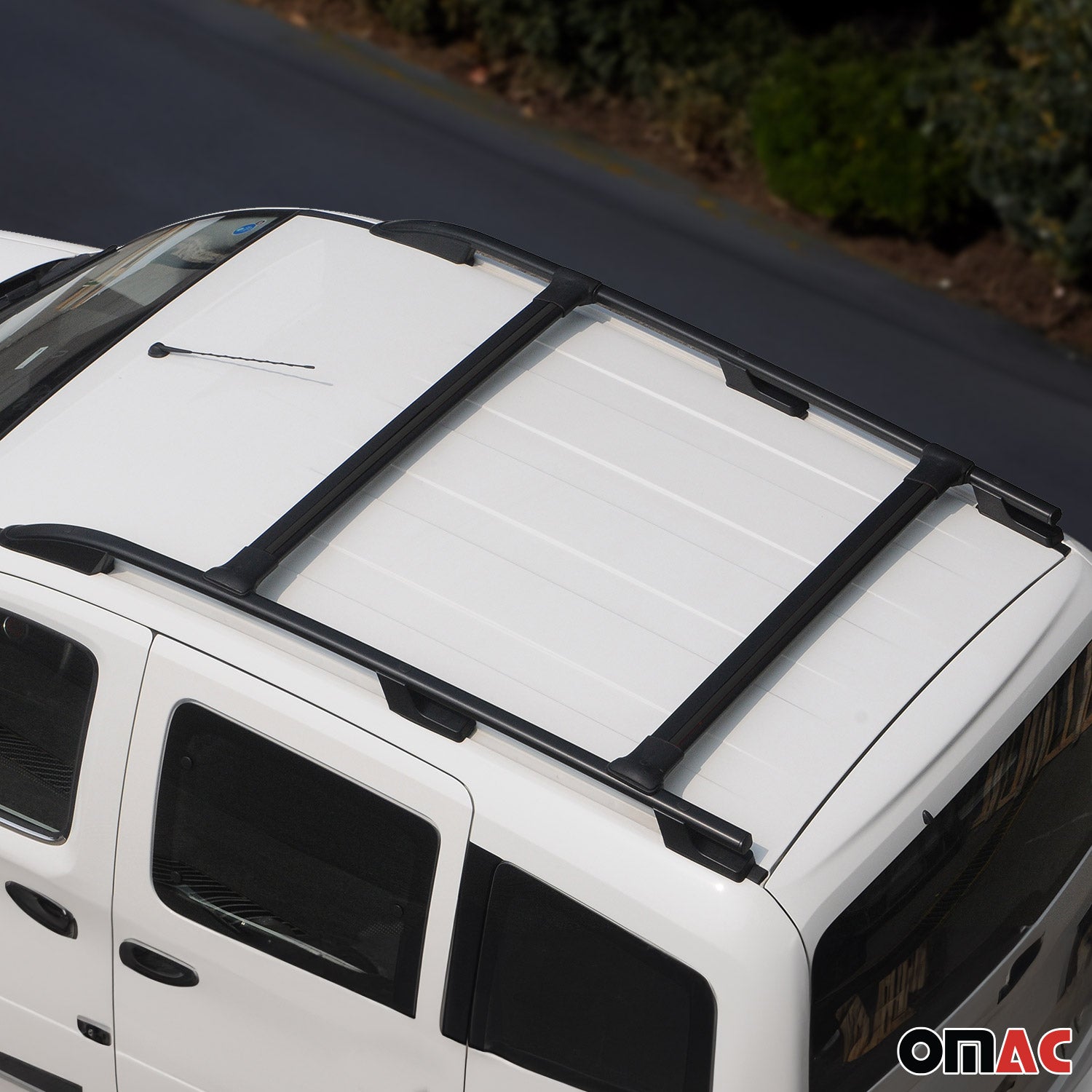 Dachreling + Dachträger für Ford Transit / E-Transit 2015-2026 L3 Alu Schwarz