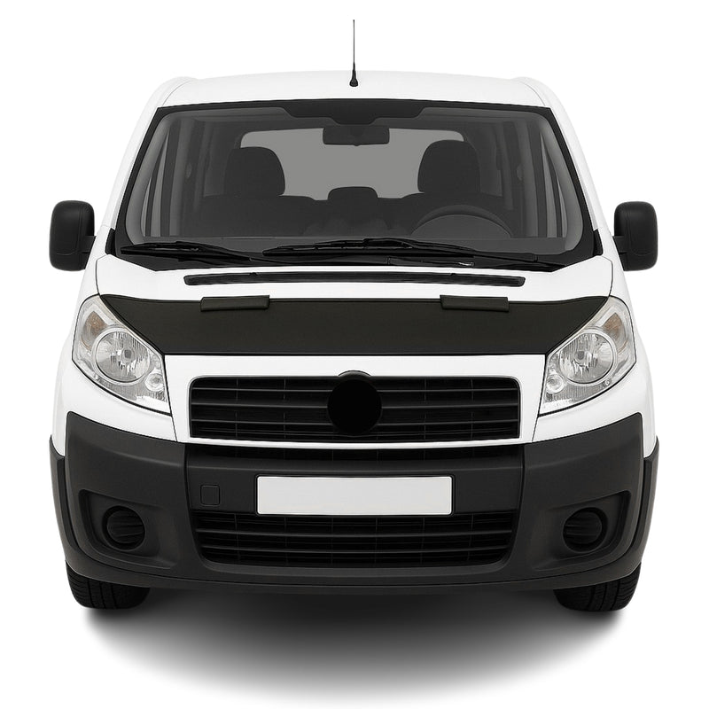 Haubenbra Steinschlagschutz Bonnet Bra für Fiat Scudo 2007-2017 Schwarz Halb