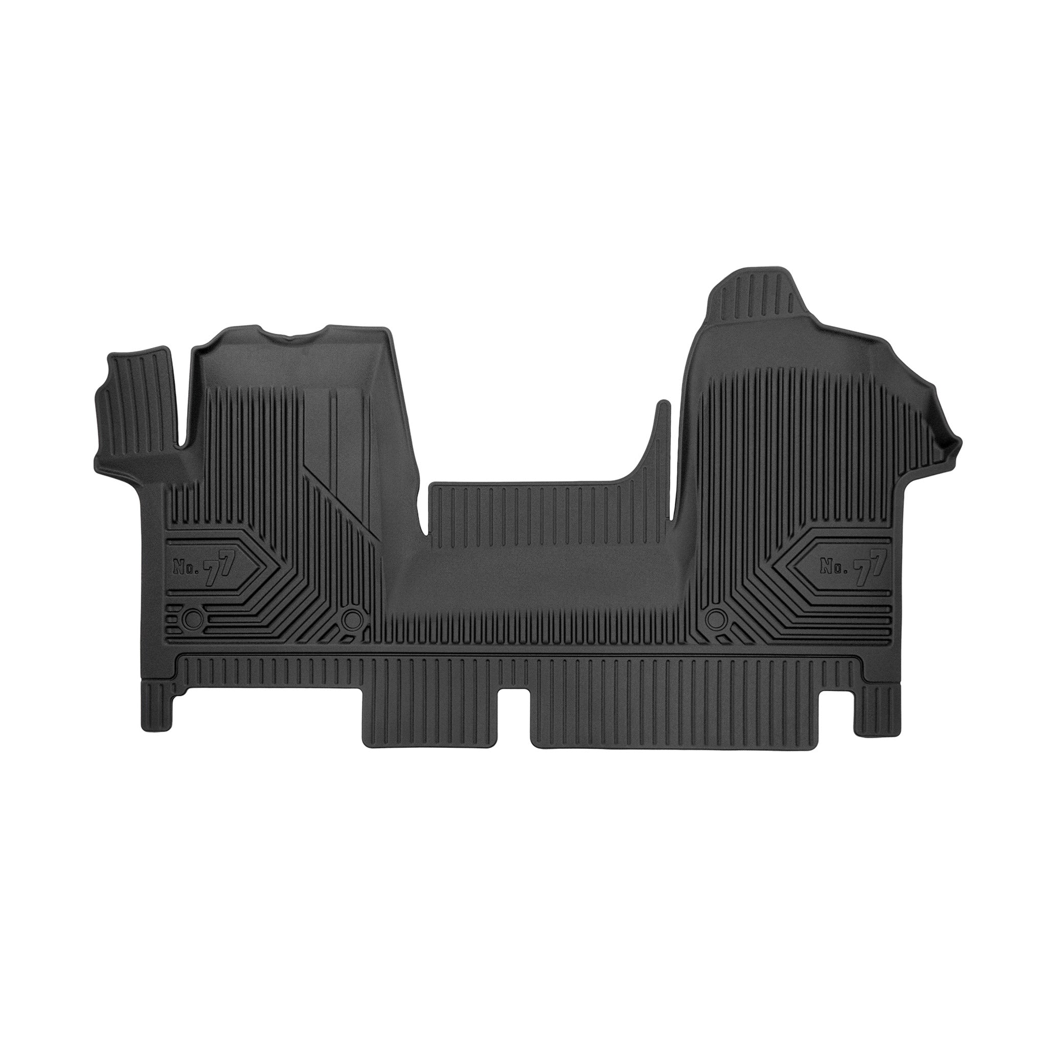 Fußmatten Gummimatten No.77 für Opel Movano B Kasten 2010-2021 TPE Schwarz