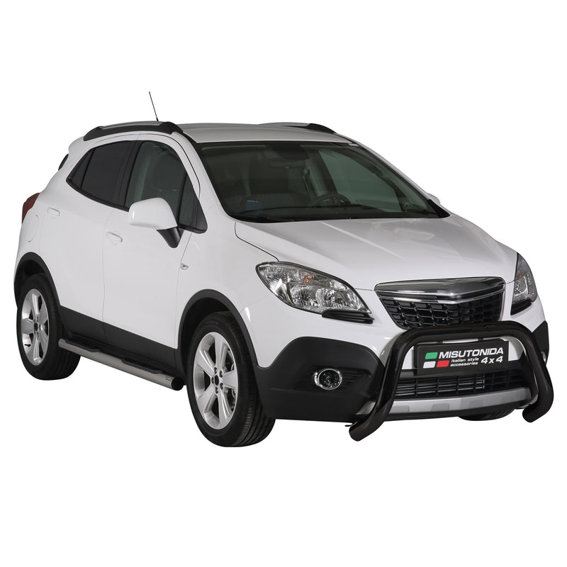 Frontbügel Frontschutzbügel für Opel Mokka 2012-2016 ø76mm Stahl Schwarz Schutz