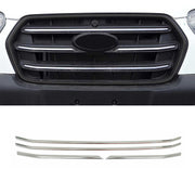Kühlergrill Leisten Frontgrill für Ford Transit 2020-2026 Edelstahl Chrom 4x