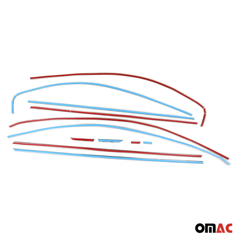 Fensterleisten Zierleisten für VW Tiguan mk2 2016-2024 Edelstahl Chrom 10tlg