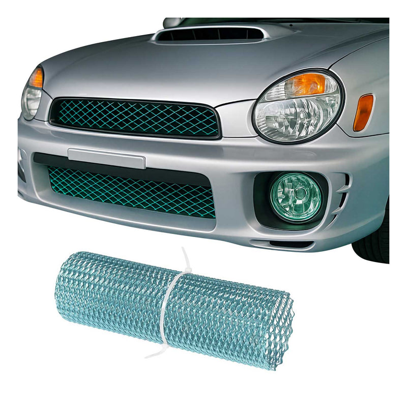 Universal Frontgrill Wabengitter Stoßstange Frontschürze Alu 100x33cm Grün