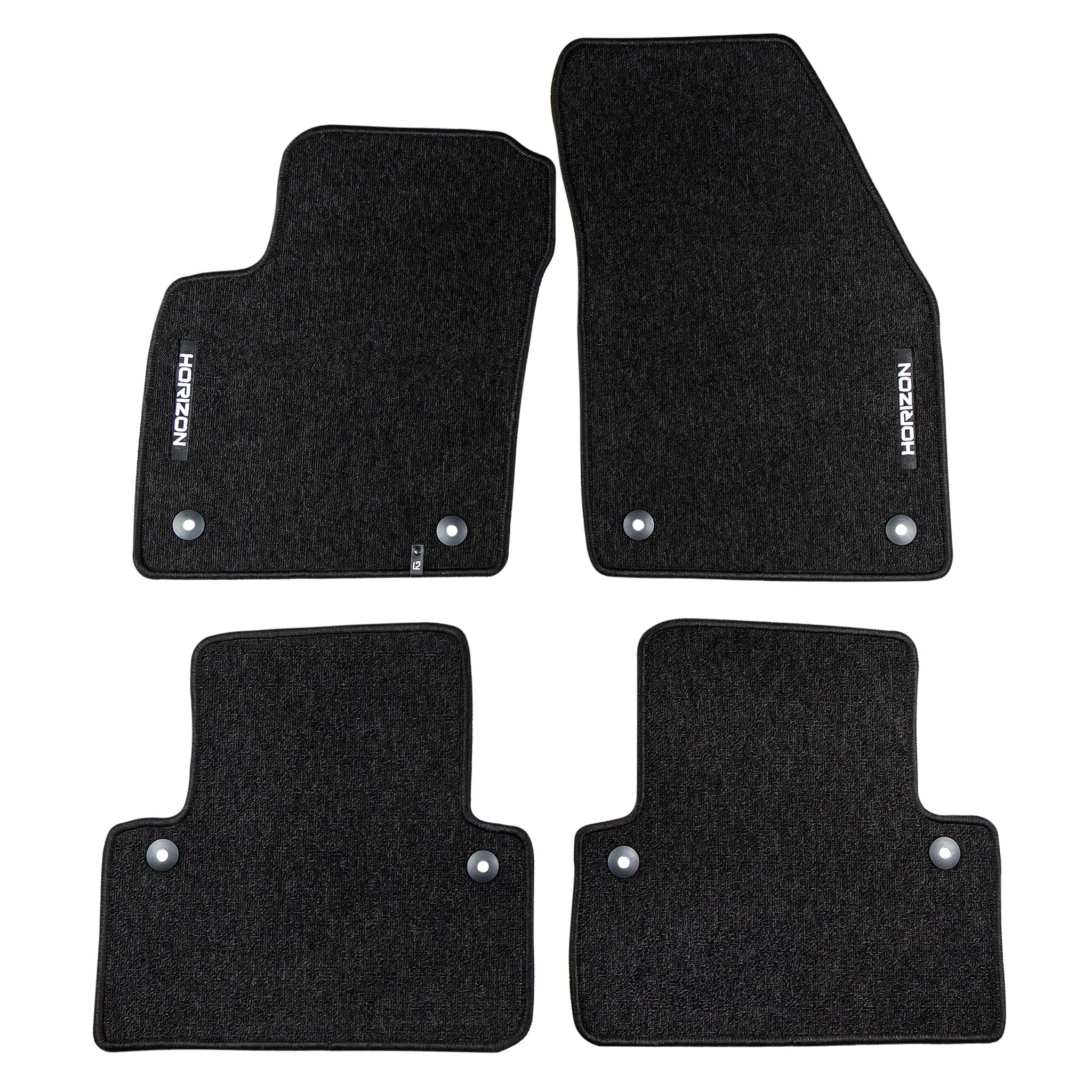 Velours Fußmatten für Volvo C30 2006-2012 Autoteppich Automatten Schwarz 4 tlg