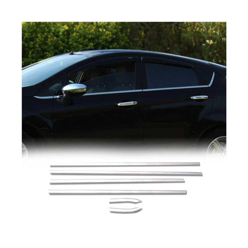 Fensterleisten Zierleisten für Ford Fiesta 2008-2019 Schrägheck Edelstahl 8tlg
