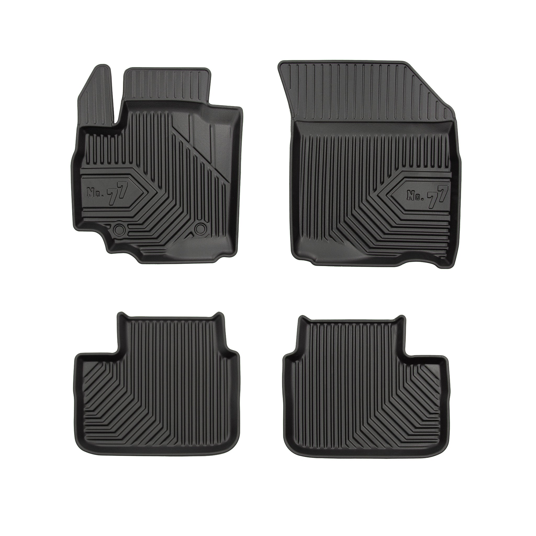 Fußmatten Gummimatten für Suzuki SX4 Schrägheck 2006-2014 TPE Schwarz 4 tlg
