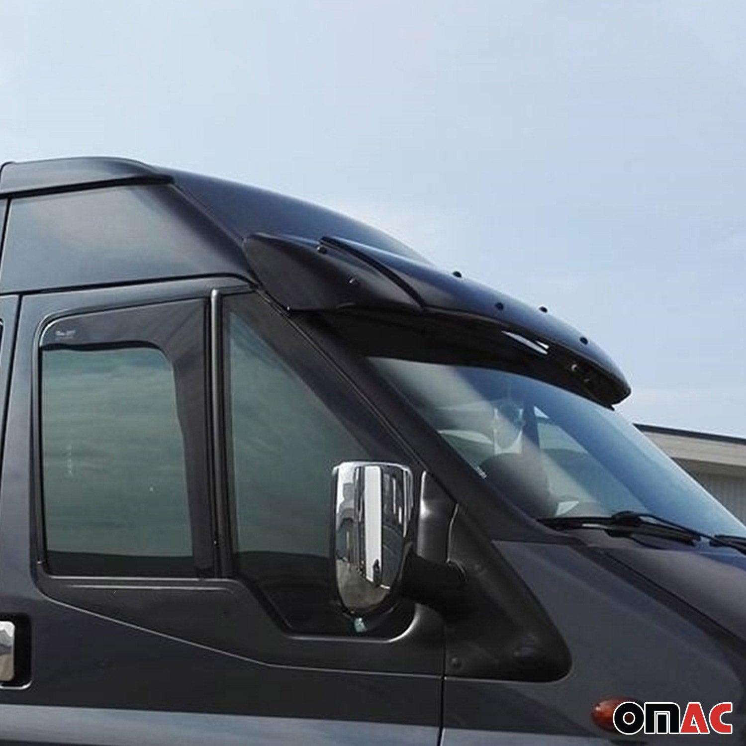 Sonnenblende Motorhaube Deflektor Set für Ford Transit 2006-2014 Acryl 2tlg