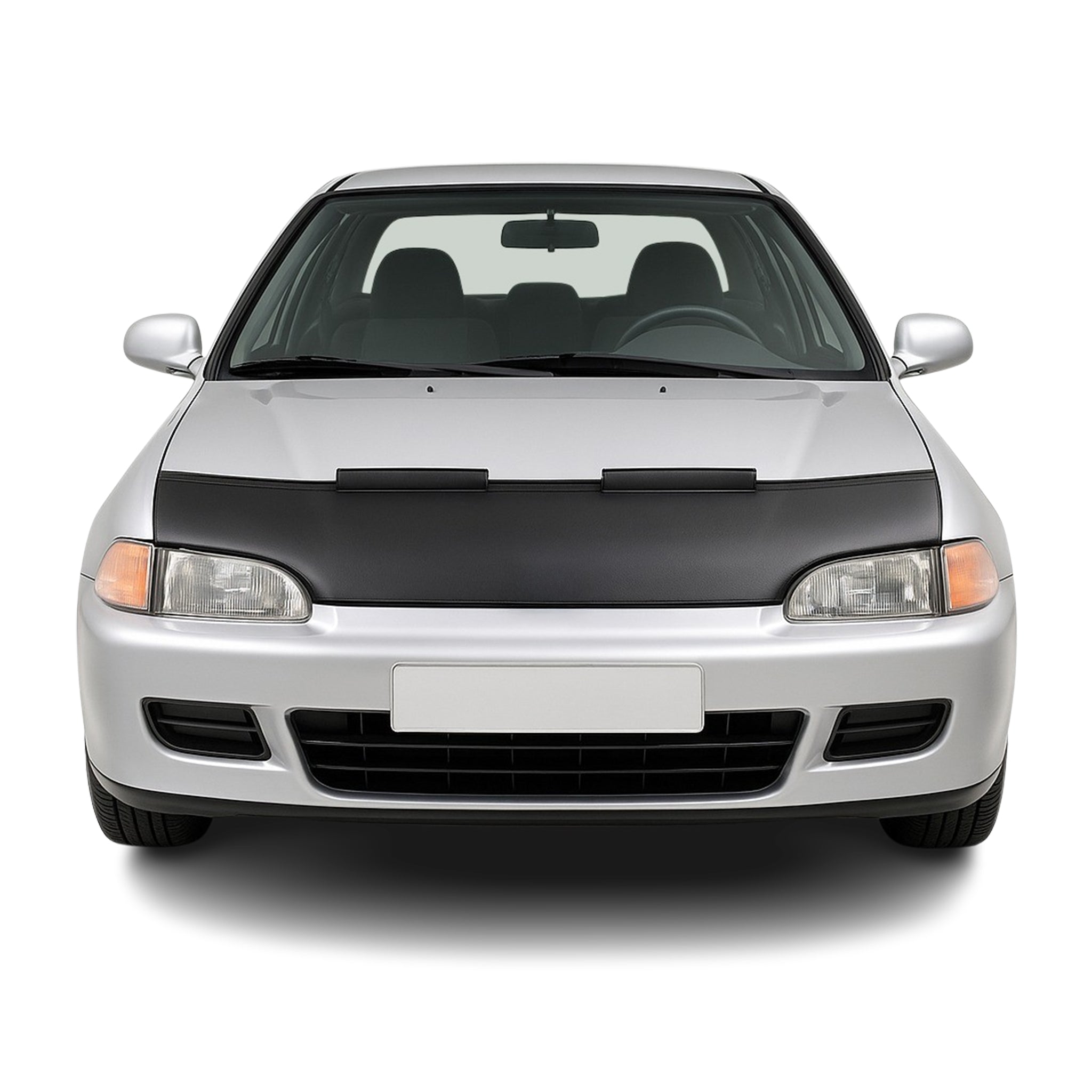 Haubenbra Steinschlagschutz Bonnet Bra für Honda Civic 1991-1995 Schwarz Halb