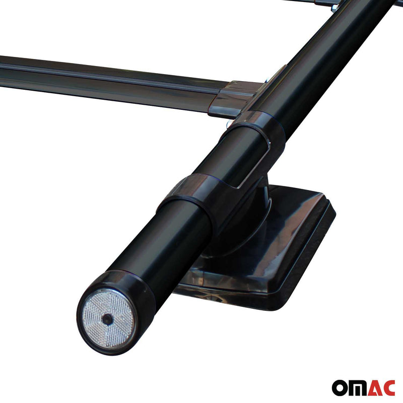 Dachreling Dachträger Satz für Ford Ranger Double Cab 2 2007-2012 Alu Schwarz 4x