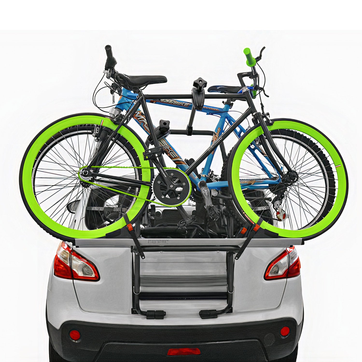 Menabo Fahrradträger 2 Fahrräder für VW Polo 1995-2026 Alu Silber Schwarz