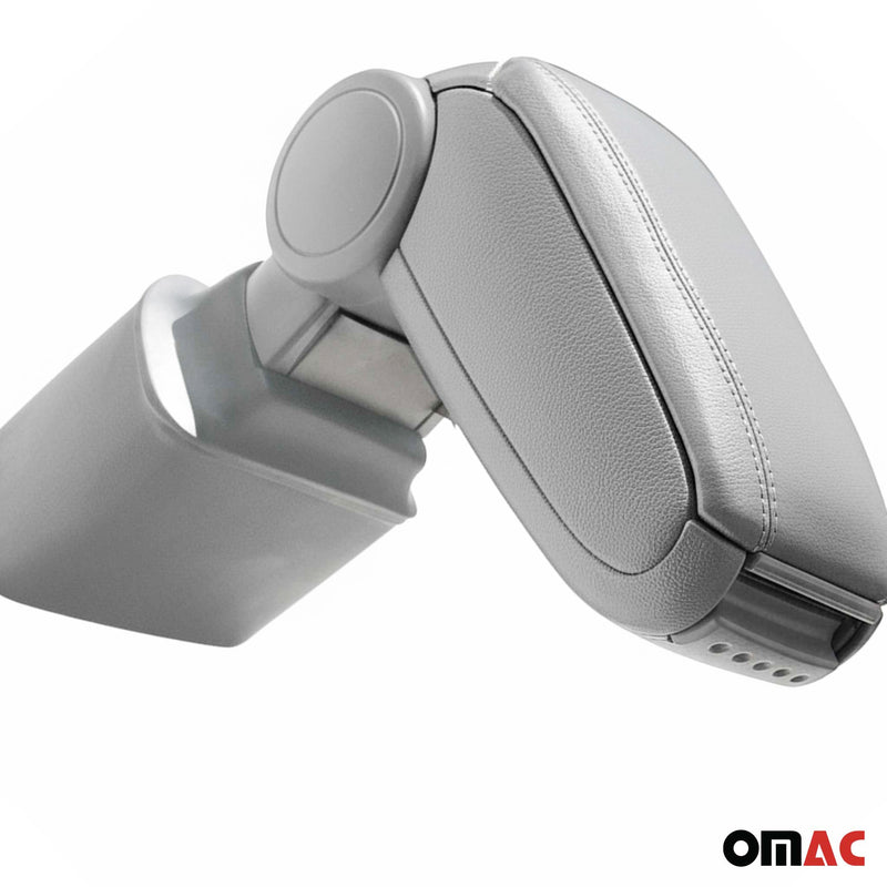 Mittelarmlehne Armlehne Mittelkonsole für Nissan Juke 2011-2019 PU-Leder Grau