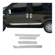 Seitentürleiste Türleisten Türschutzleiste für Fiat Fiorino 2007-2021 Chrom 4x