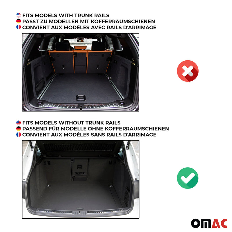 OMAC Gummi Kofferraumwanne für Audi A6 C8 Avant Allroad 2018-2025 TPE Schwarz