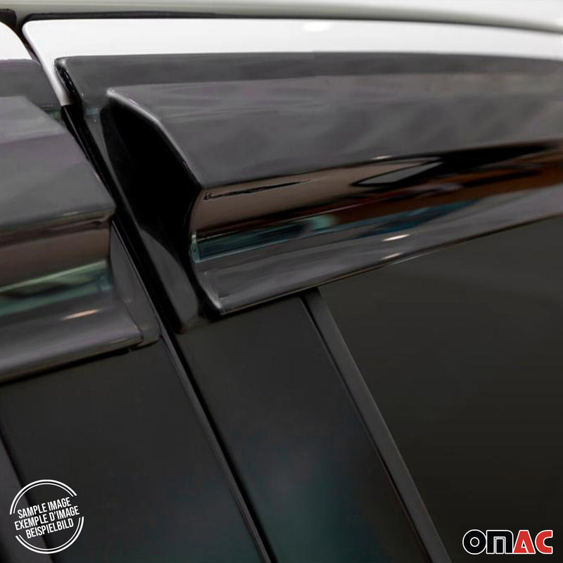 4x Windabweiser Regenabweiser für Isuzu D-Max 2002-2012 Acryl Dunkel