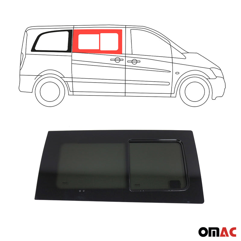 Schiebefenster Schiebetür für Mercedes Vito 2003-2014 Vorne Fenster Rechts L1-L3