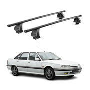 Stahl Dachträger für Renault R21 1989-1995 TÜV Abschließbar 75 kg 2tlg Schwarz