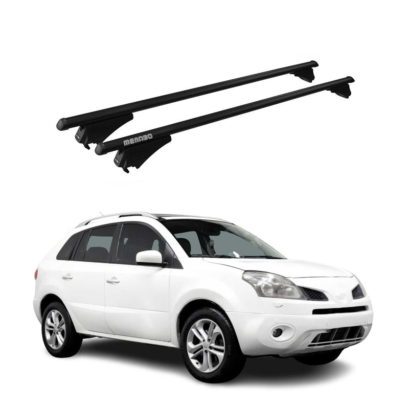 Menabo Grundträger Dachträger für Renault Koleos 2008-2016 ABE Alu Schwarz 2x