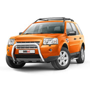 Frontbügel Frontschutzbügel für Land Rover Freelander 2006-2014 ABE Stahl Silber