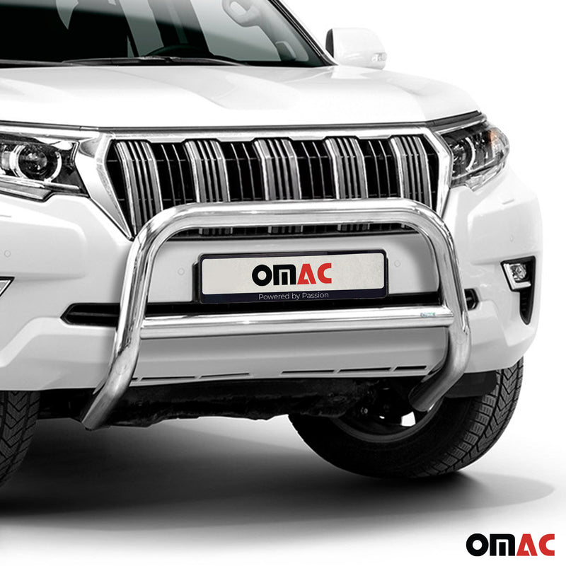 Frontbügel Frontschutzbügel für Toyota Land Cruiser 150 2017-2022 ABE Silber