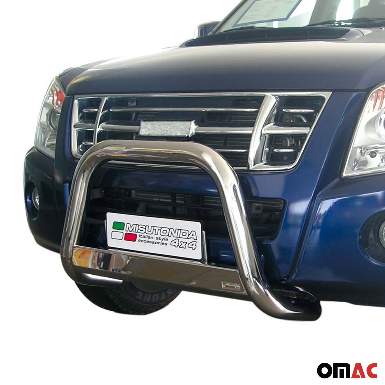 Frontbügel Frontschutzbügel für Isuzu D-Max 2006-2012 ø63mm Stahl Silber Schutz