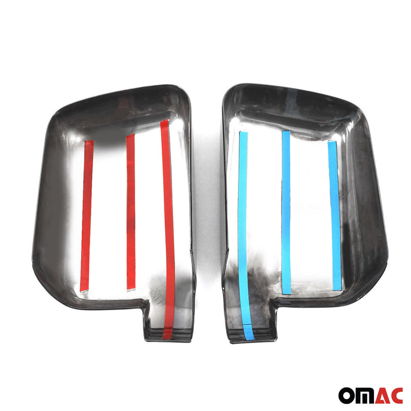 Spiegelkappen Spiegelabdeckung für Ford Connect 2009-2014 Chrom ABS Silber 2tlg