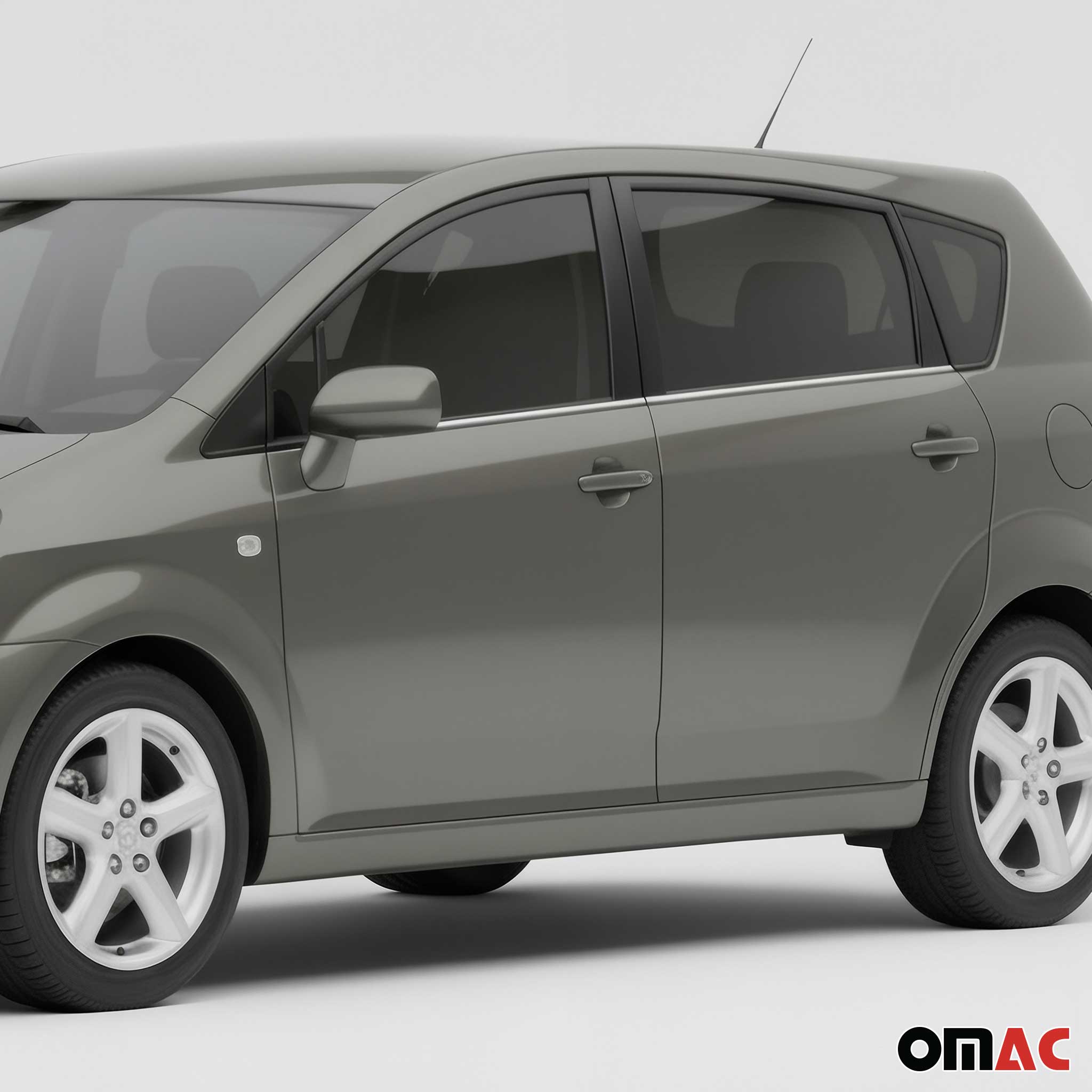 Fensterleisten Zierleisten für Toyota Corolla Verso 2004-2009 Edelstahl Chrom 4x