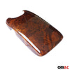 Center armrest cover for Mercedes CLK C209 A209 2002-2010 burl wood with phone.