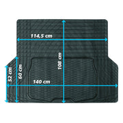 JOM Kofferraummatte 108x140 cm Schwarz zuschneidbar PVC