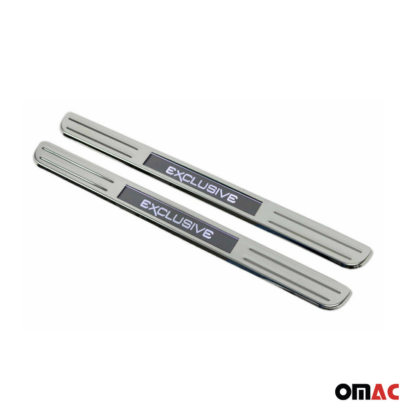 2x door sills exclusive for Renault Captur 2013-2025 chrome