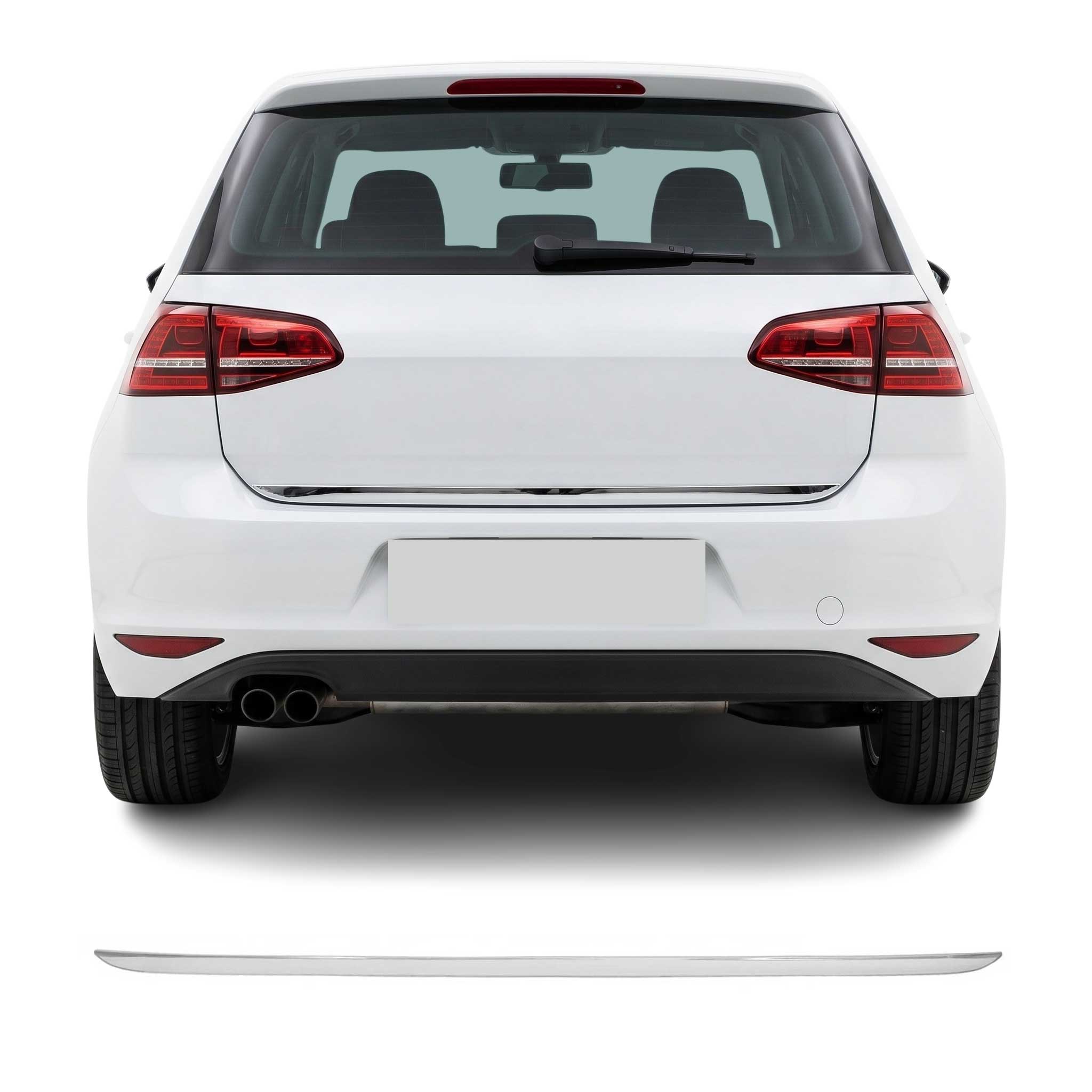 Kofferraumleiste Heckklappe Leiste für VW Golf 8 Schrägheck 2019-2026 Chrom 1tlg