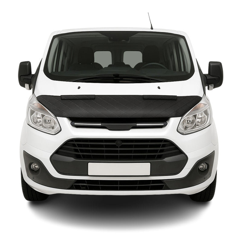 Haubenbra Steinschlagschutz für Ford Tourneo Custom 2014-2018 Schwarz Halb