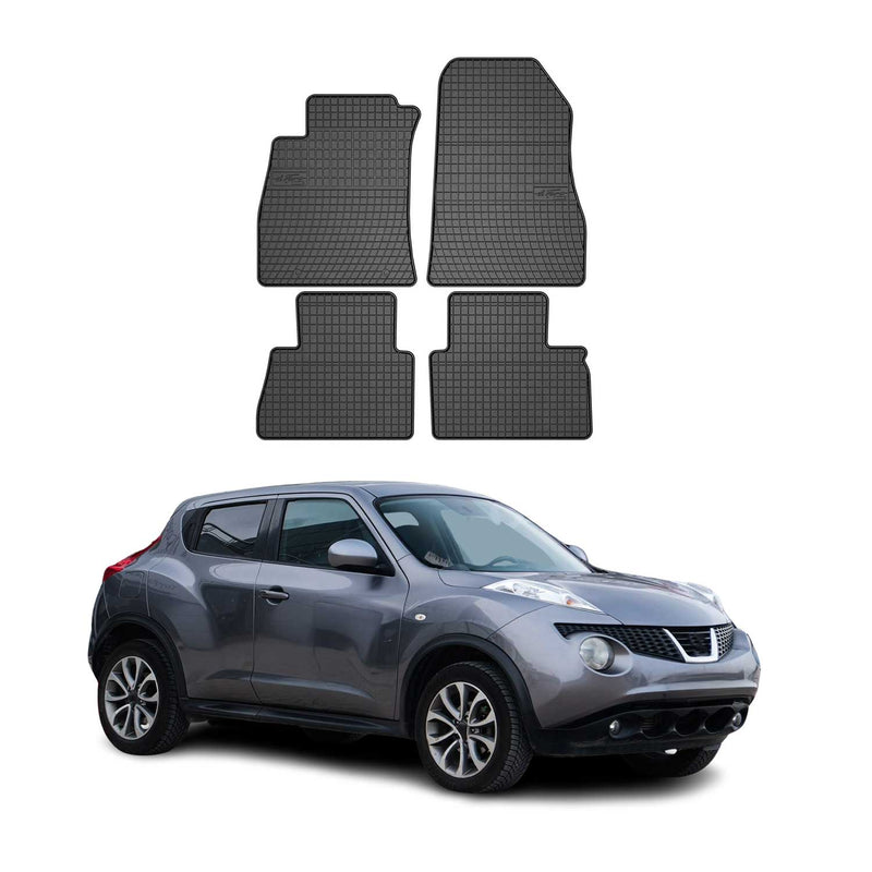OMAC Gummi Fußmatten für Nissan Juke 2010-2019 Automatten Gummi Schwarz 4tlg