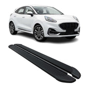 Seitenschweller Trittbretter Schweller für Ford Puma 2019-2026 Aluminium Schwarz