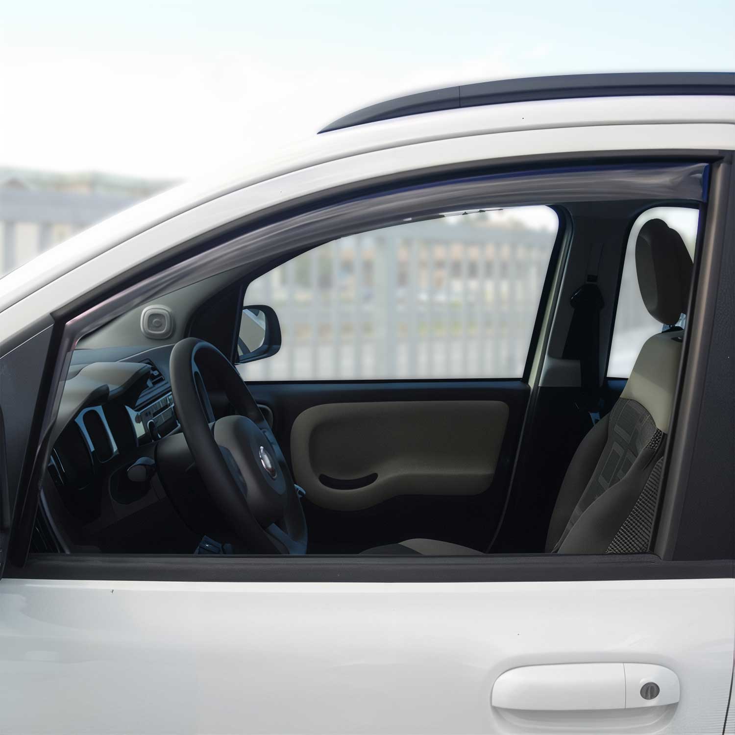 Windabweiser Regenabweiser für Fiat Panda 2012-2025 Dunkel Acryl 2tlg