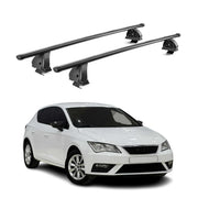 Stahl Dachträger für Seat Leon III 2012-2020 TÜV Abschließbar 2tlg Schwarz