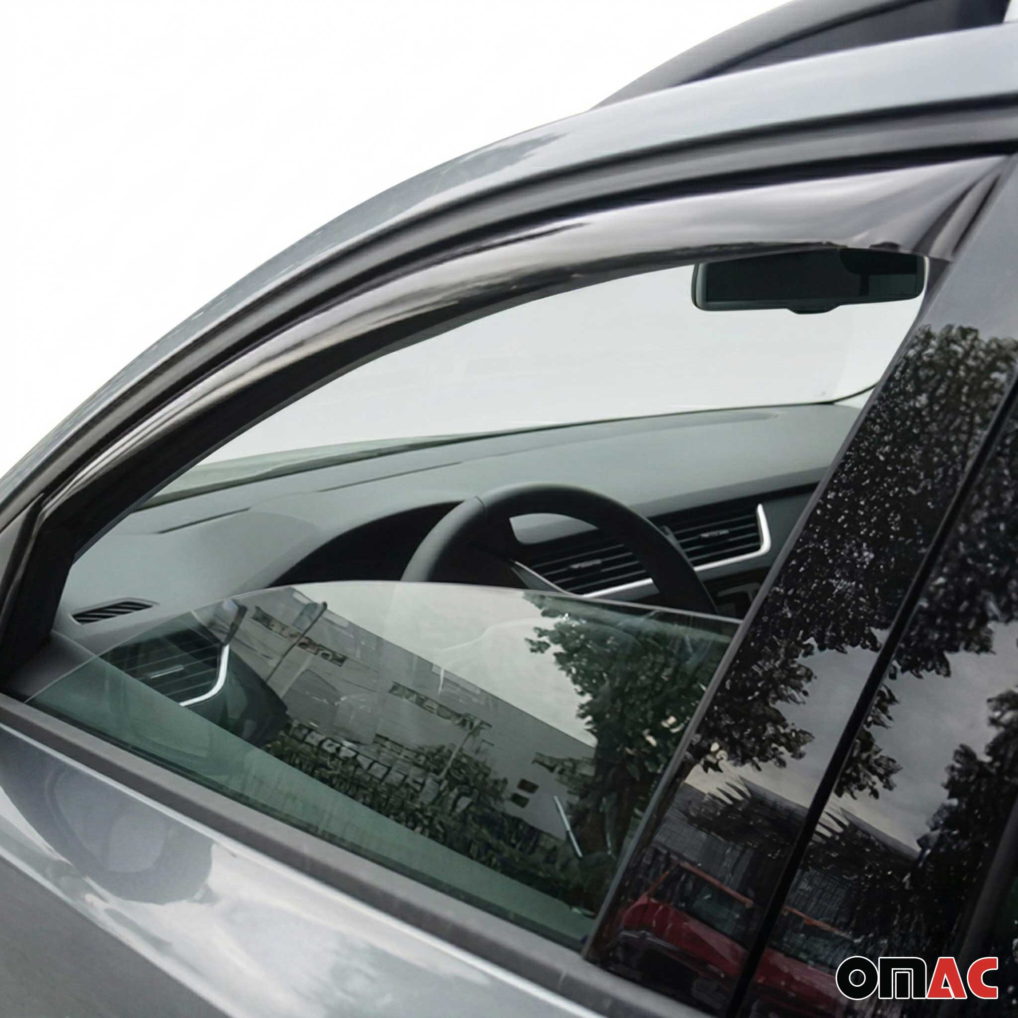 Windabweiser Regenabweiser für Skoda Octavia Combi 2012-2020 Dunkel Acryl 2tlg