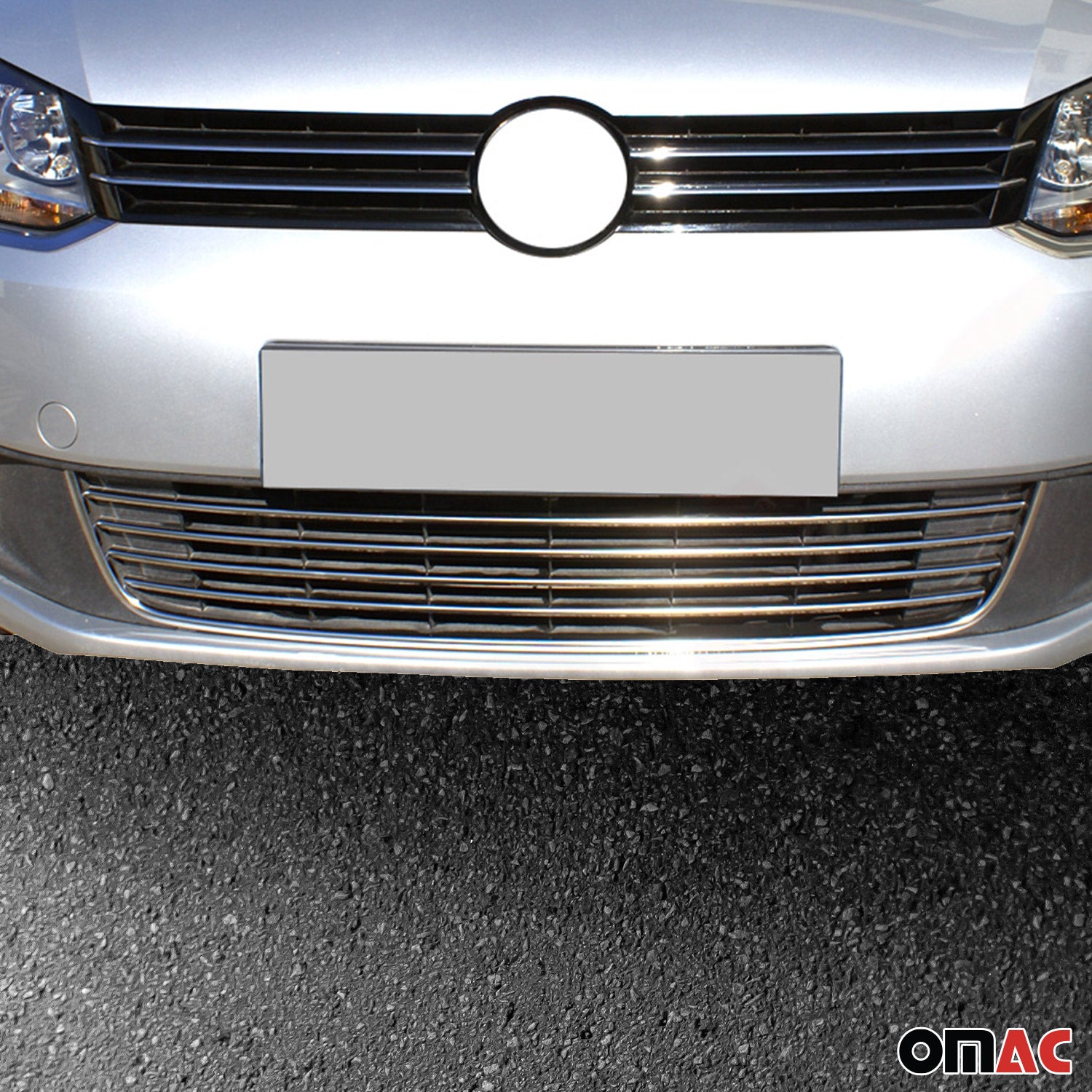 Kühlergrill Leisten Grillleisten für VW Caddy Comfortline 2010-2015 Chrom 5x