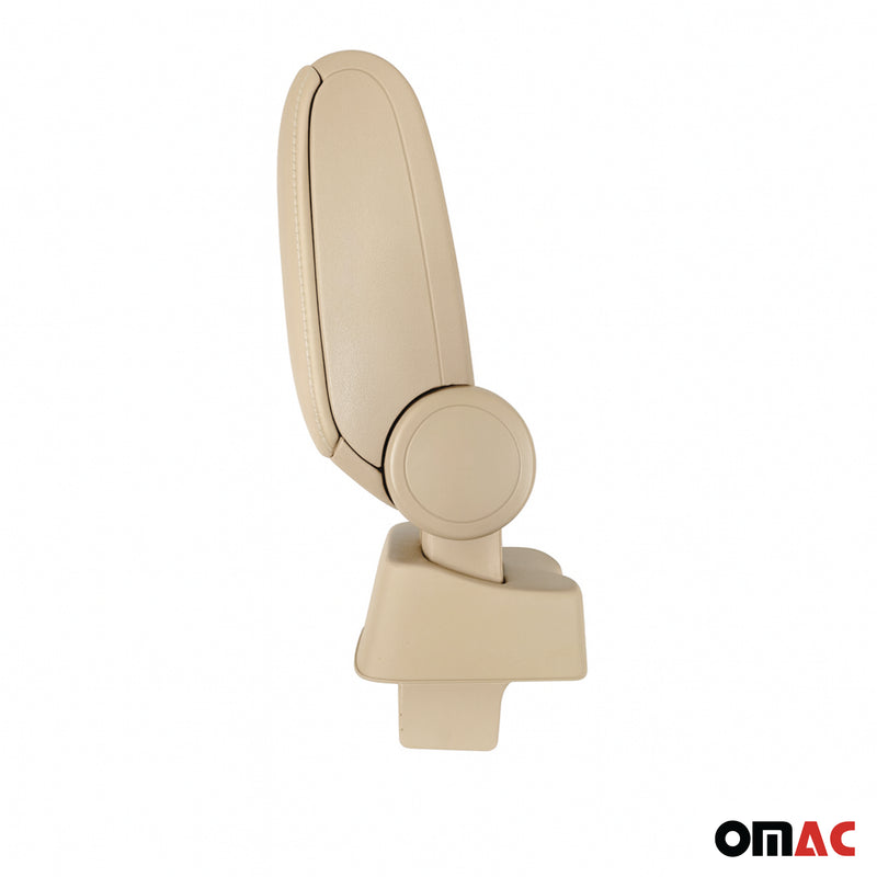 Mittelarmlehne Armlehne Mittelkonsole für Skoda Rapid 2012-2019 PU-Leder Beige