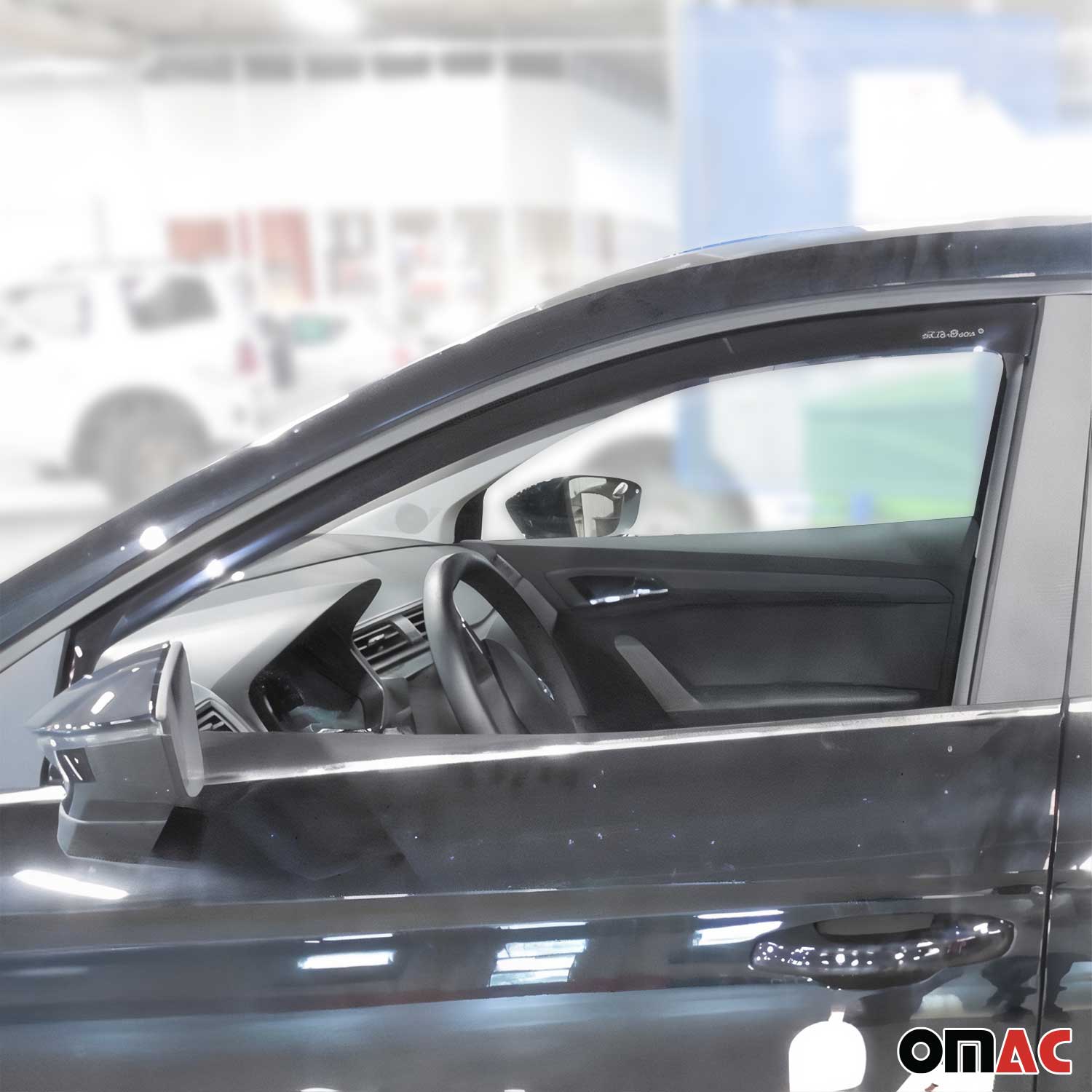 Windabweiser Regenabweiser für Seat Ibiza 2017-2025 Dunkel Acryl 4tlg