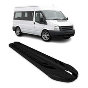 Trittbretter Schweller Seitenbretter für Ford Transit 2006-2014 L2 Alu Schwarz