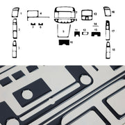 Innenraum Dekor Cockpit für Toyota Camry 2001-2006 Piano Schwarz Optik 18tlg