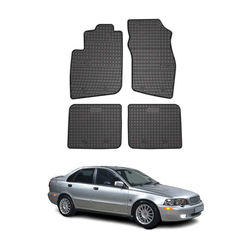 OMAC Gummi Fußmatten für Volvo S40 1995-2004 Automatten Gummi Schwarz 4tlg