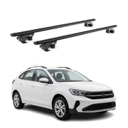 Dachträger Grundtäger für VW Taigo 2021-2026 90kg Aluminium Schwarz ABE