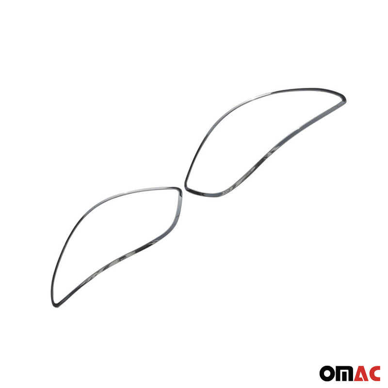 Rücklicht Leisten Heckleuchte für Peugeot 307 2001-2009 Chrom ABS Silber 2tlg