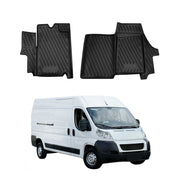 OMAC Gummimatten Fußmatten für Citroen Jumper 2006-2026 TPE Automatte Schwarz 2x