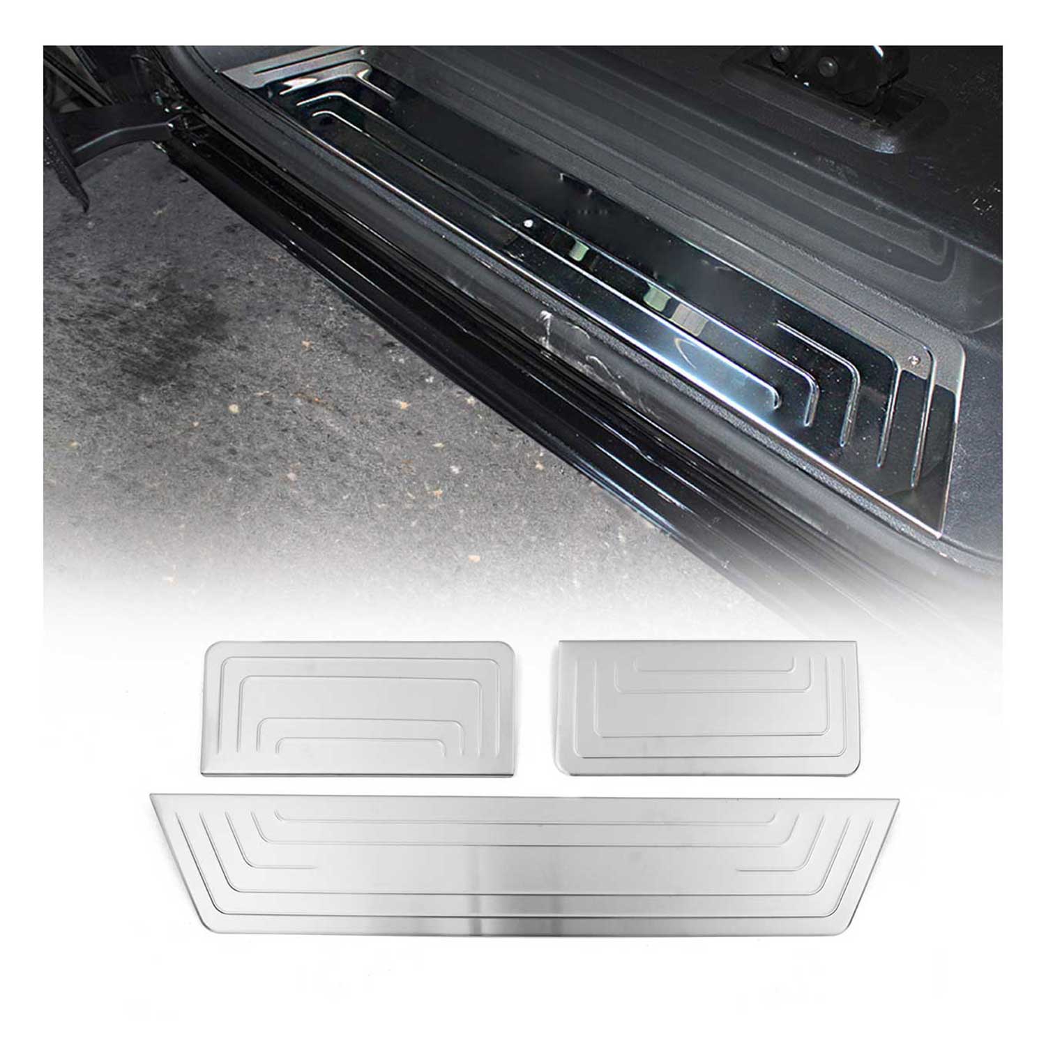 Einstiegsleisten Türschweller für VW Transporter T5 2003-2015 Chrom Gebürstet 3x
