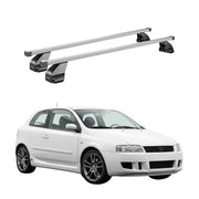 Menabo Dachträger Grundtäger für Fiat Stilo 2001-2010 3tür 75kg Stahl Silber 2x