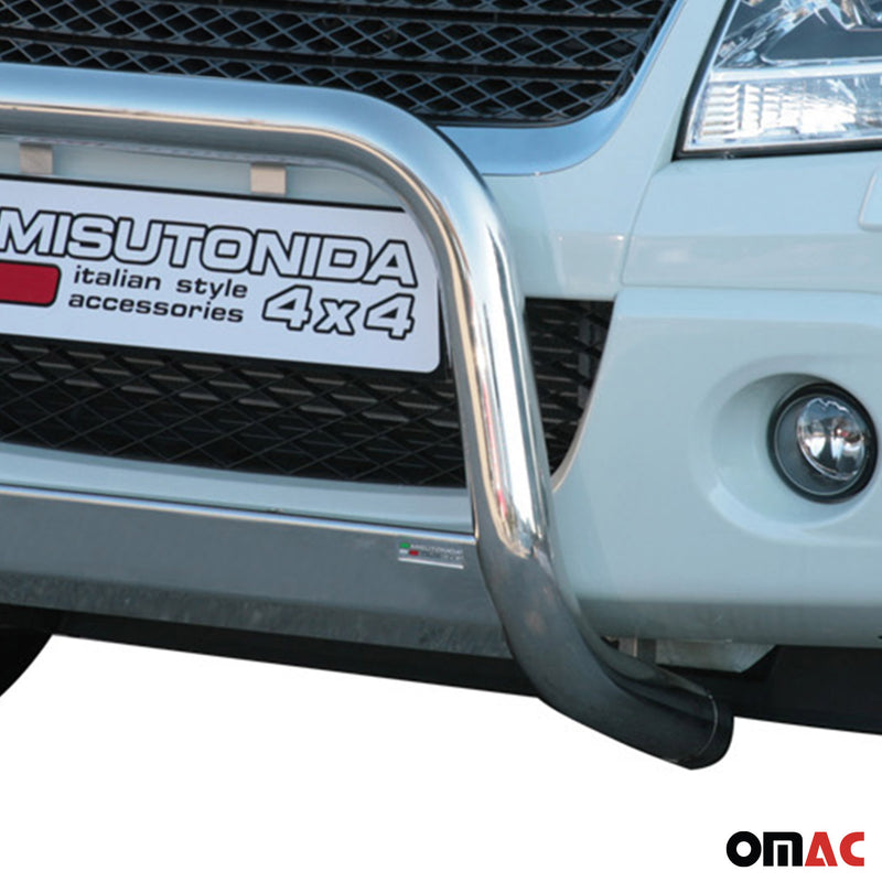 Frontbügel Frontschutzbügel für Suzuki Grand Vitara 2009-2011 ø63mm Stahl Silber